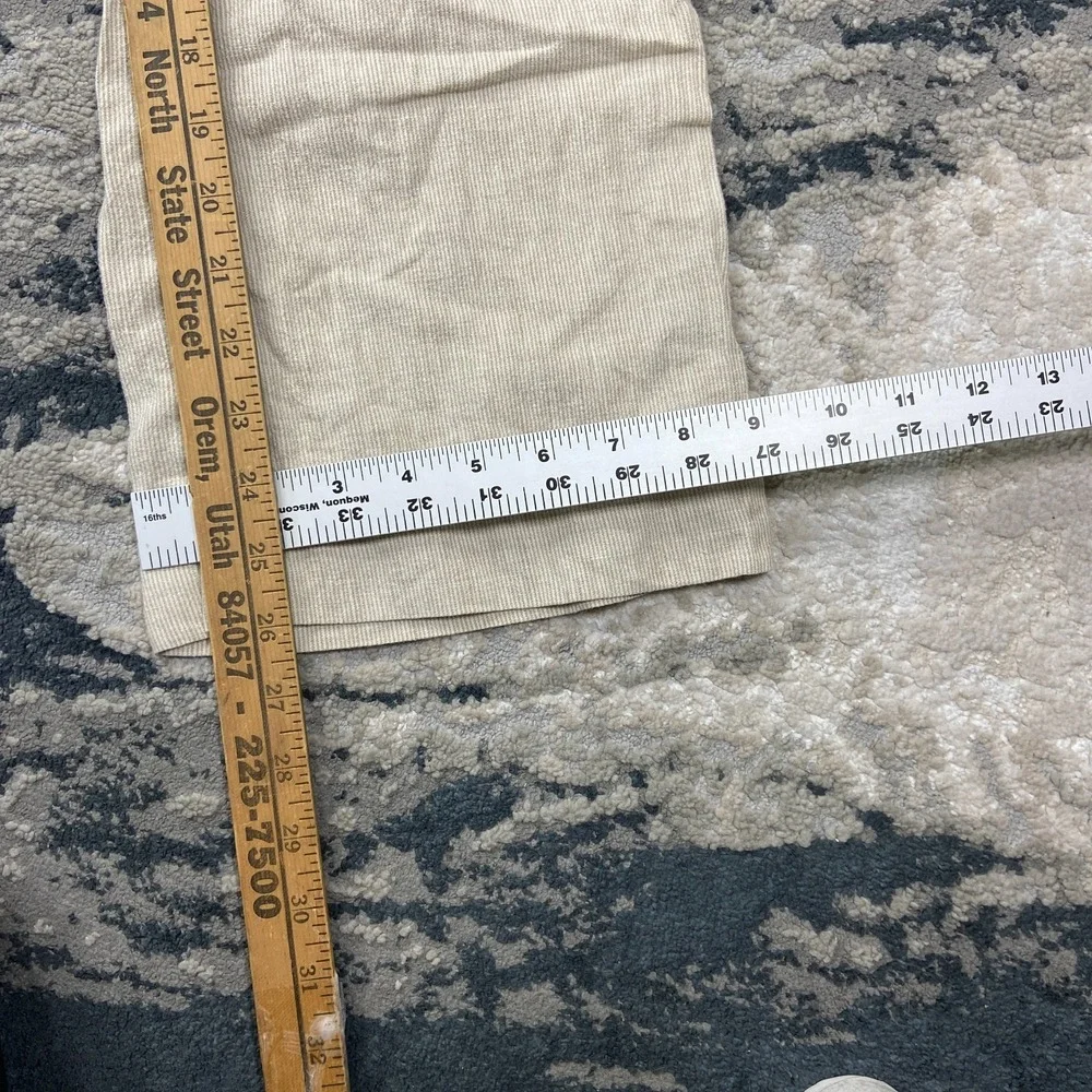 The North Face Pants Womens 2 Beige Corduroy Linen Flared Bootcut Wide Leg - Picture 6 of 10